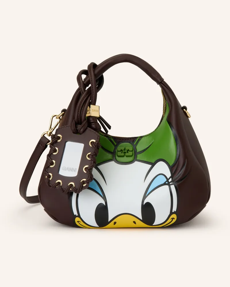 Ganni Handtasche DAISY MINI Dunkelbraun