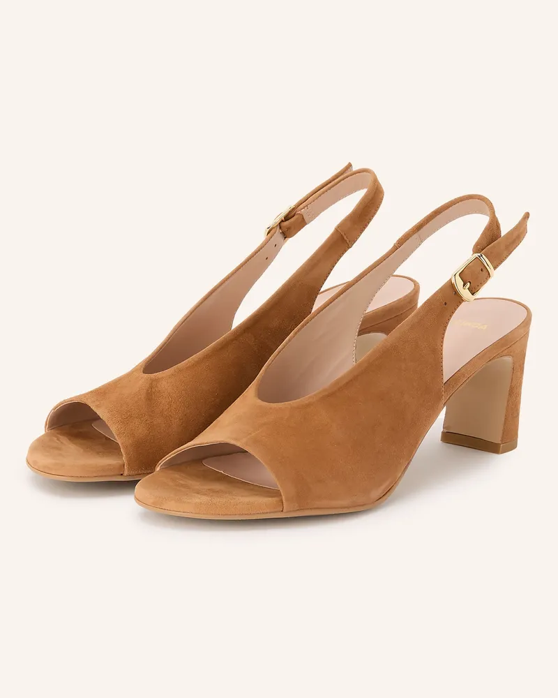 Zinda Slingpumps Evita braun Camel