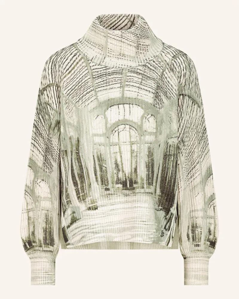 monari Pullover Mit Glitzergarn gruen Ecru