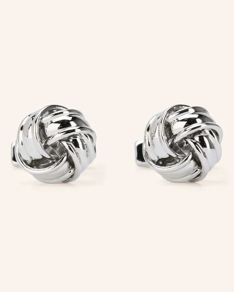 HUGO BOSS Manschettenknöpfe silber Silber