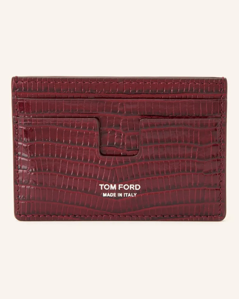 Tom Ford Kartenetui rot Dunkelrot