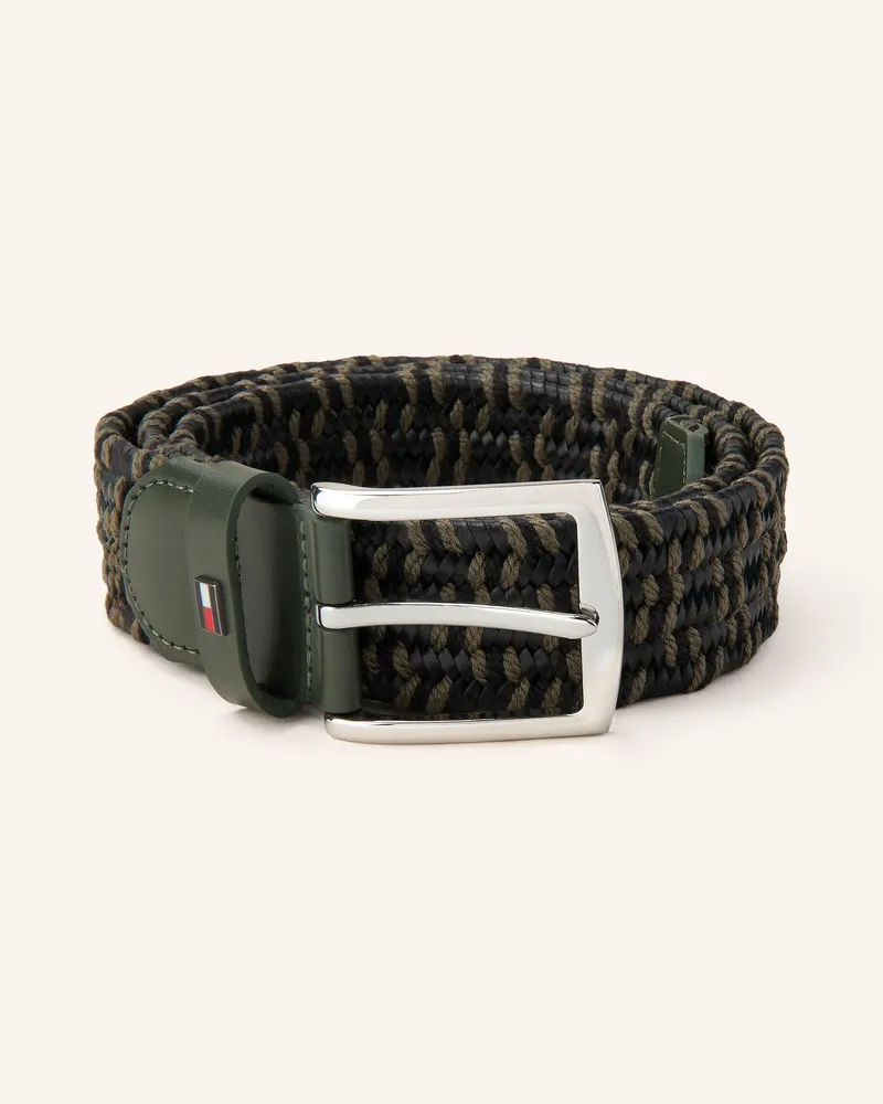 Tommy Hilfiger Ledergürtel DENTON in Flechtoptik Schwarz