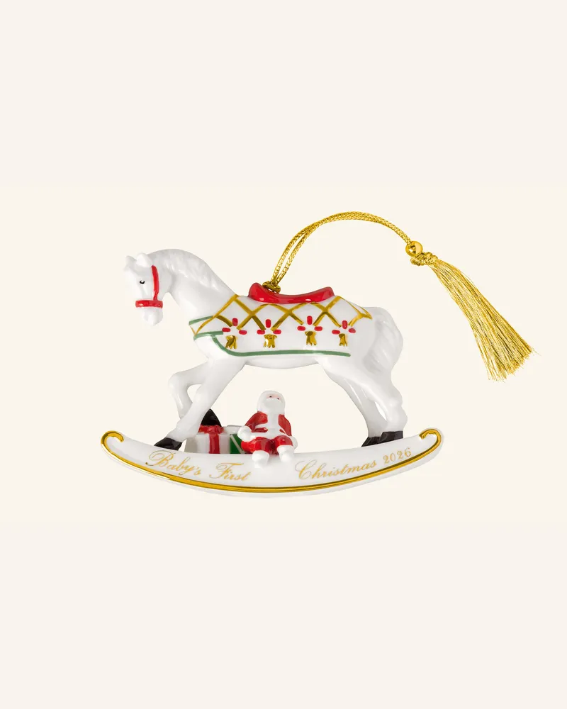 Villeroy & Boch Ornament Schaukelpferd 2026 Christmas Classics gold Gold