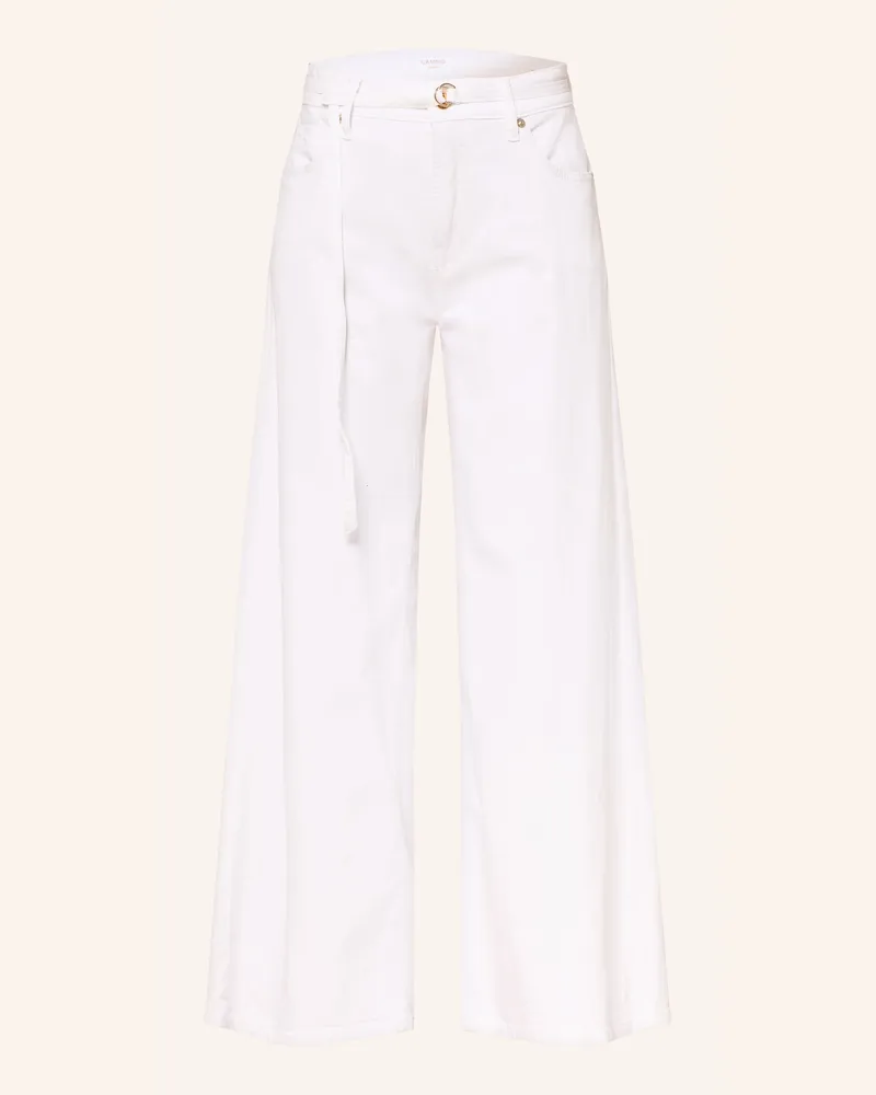 Cambio Flared Jeans Palazzo weiss 5030