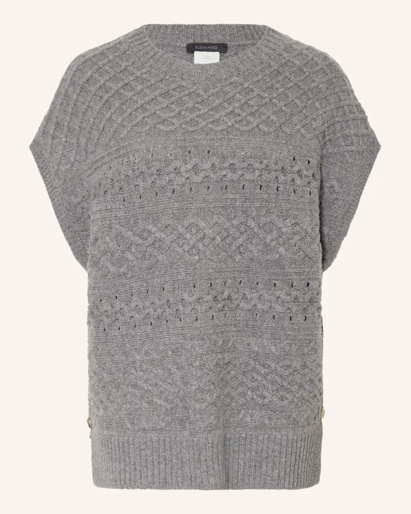 Elena Mirò Strickshirt grau Dunkelgrau