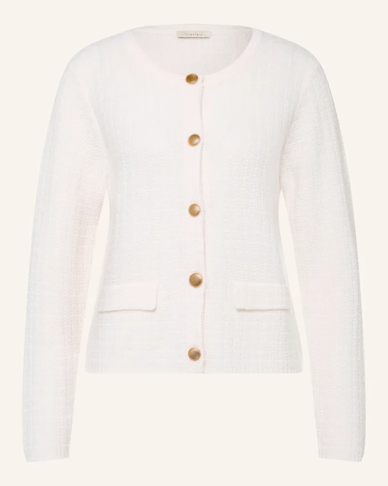 lilienfels Strickjacke Mit Cashmere weiss Ecru