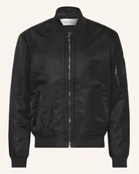 Calvin Klein Satinblouson Schwarz