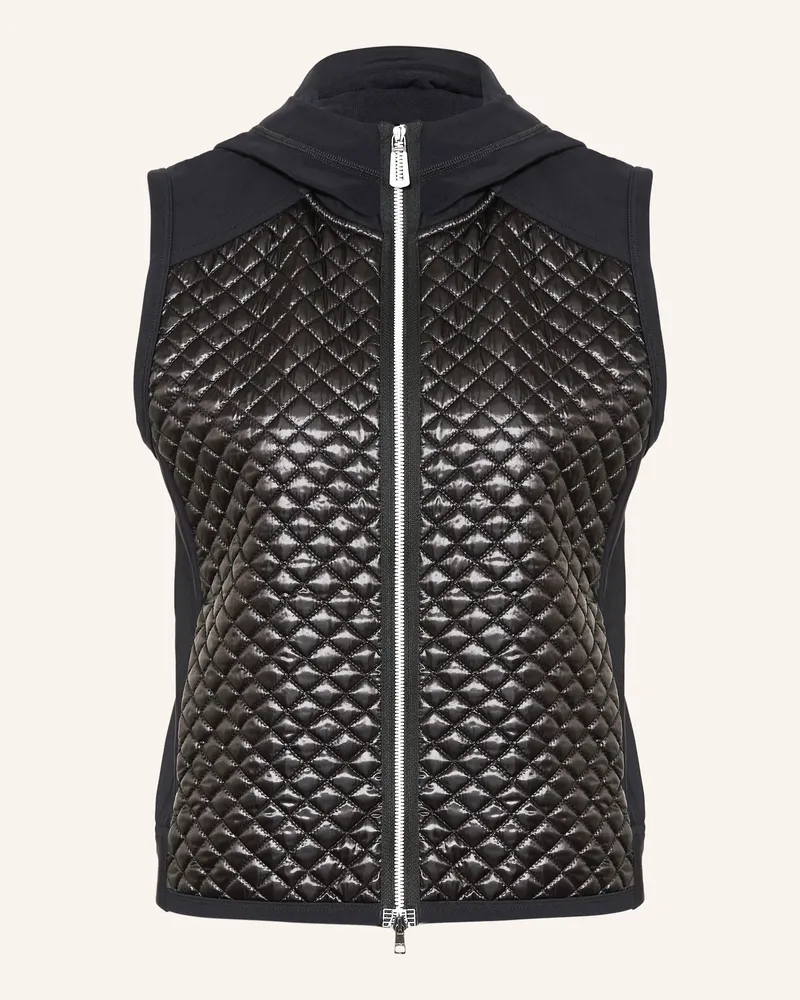 Marc Cain Steppweste Im Materialmix schwarz 900