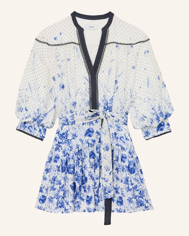 Reiss Kleid Anisa Mit Spitze Und 3/4-Arm blau Dunkelblau