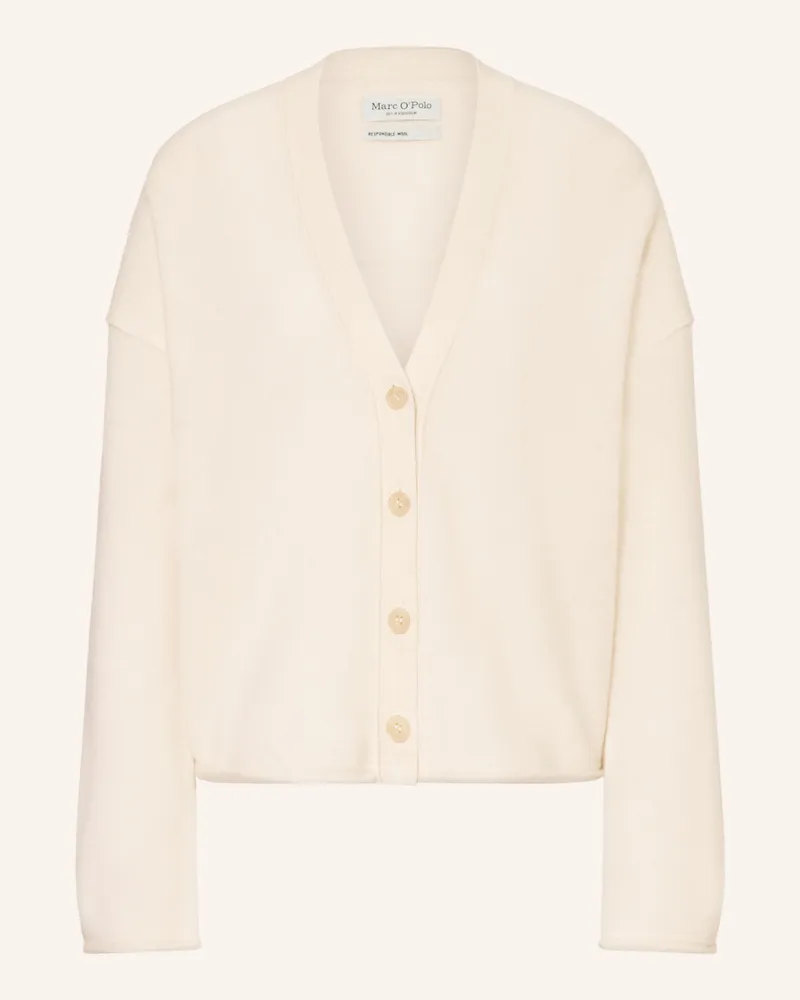 Marc O'Polo Strickjacke weiss Creme