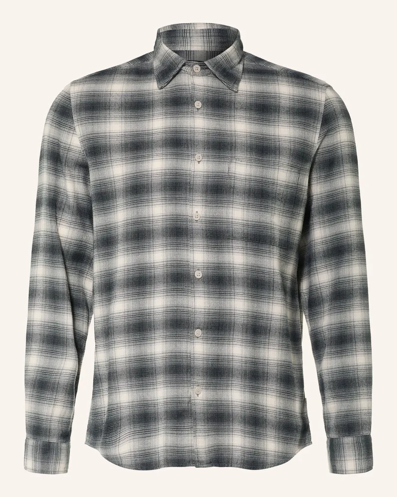 Marc O'Polo Flanellhemd Regular Fit blau Dunkelblau