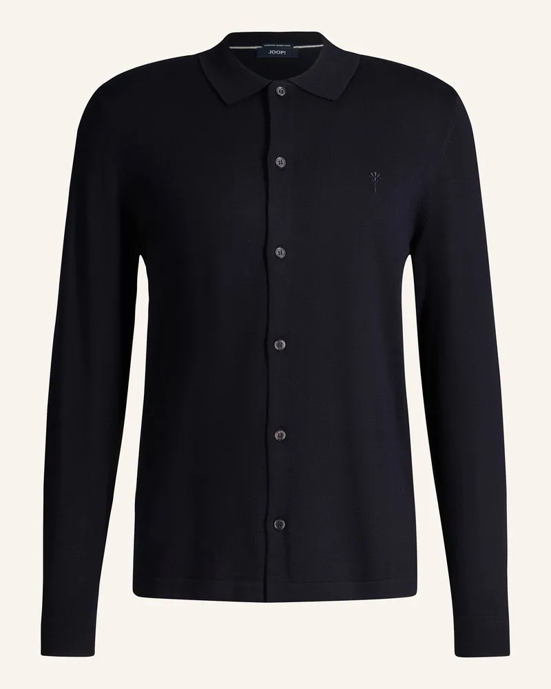 JOOP! Strickjacke blau Dunkelblau