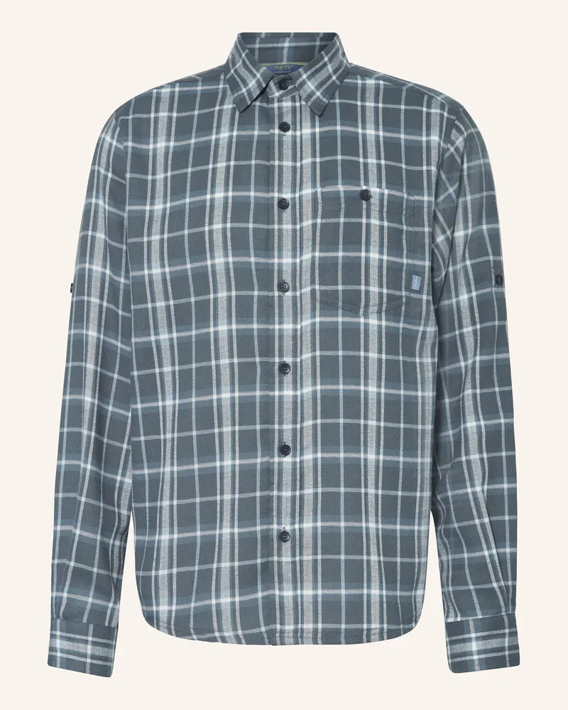me°ru' Outdoor-Hemd Lund blau Petrol