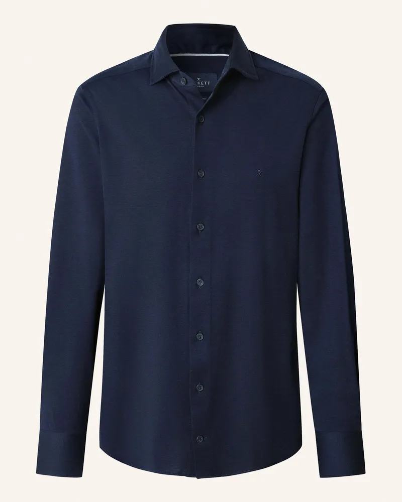 Hackett Freizeithemd SINGLE JERSEY SHIRT Blau