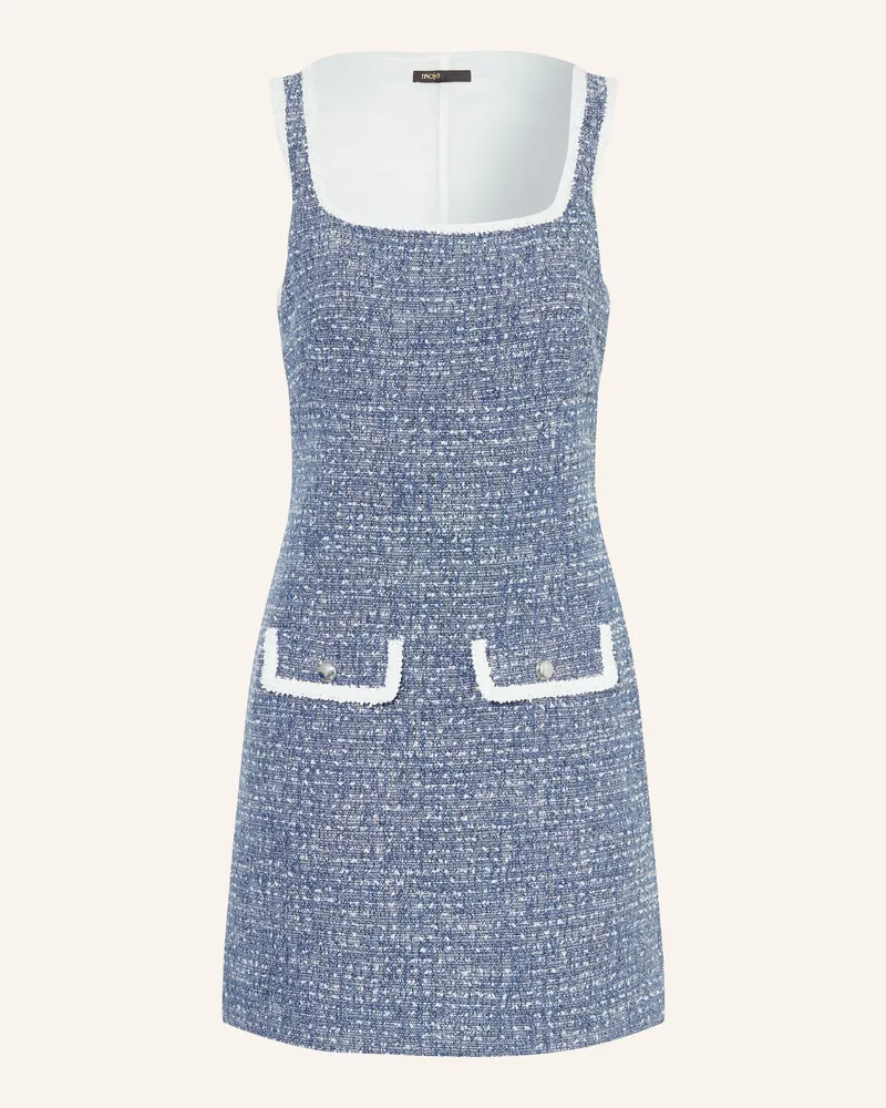 Maje Bouclé-Kleid blau Blau