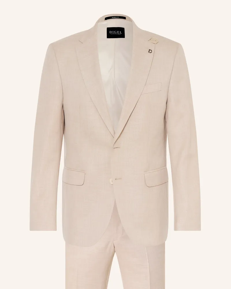 Digel Anzug Daren-V-G Modern Fit beige Beige
