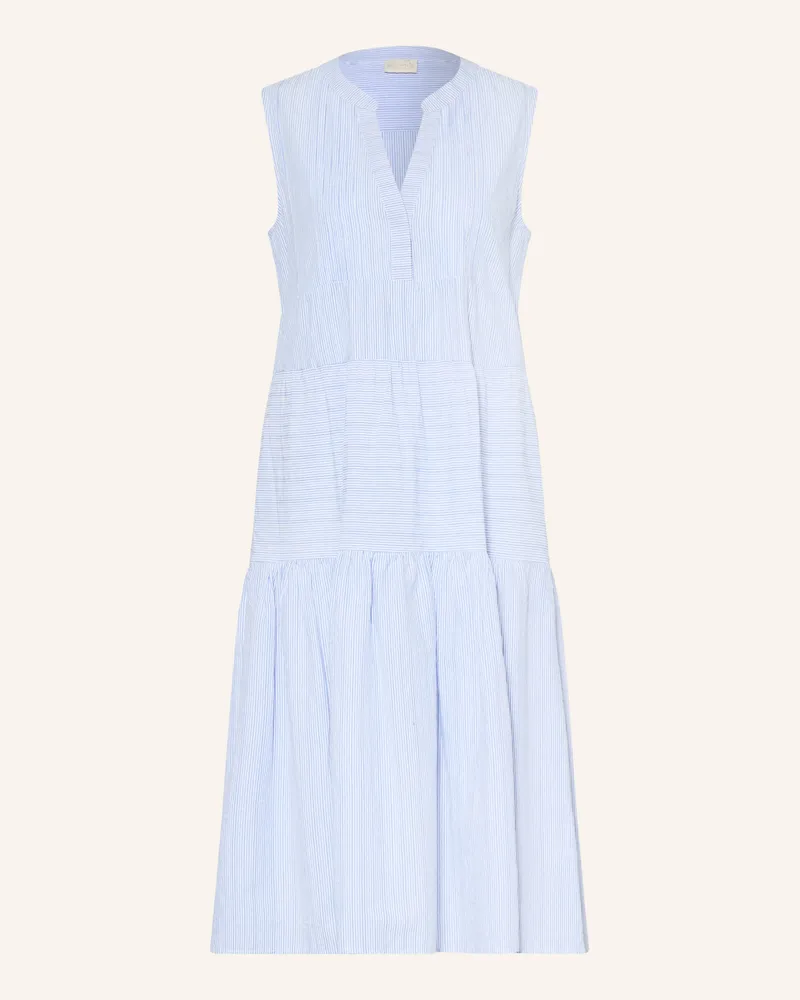 Milano Italy Kleid Mit Rüschen blau Hellblau