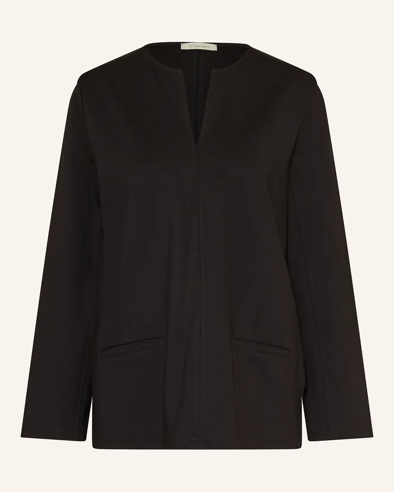 lilienfels Blusenshirt aus Jersey Schwarz