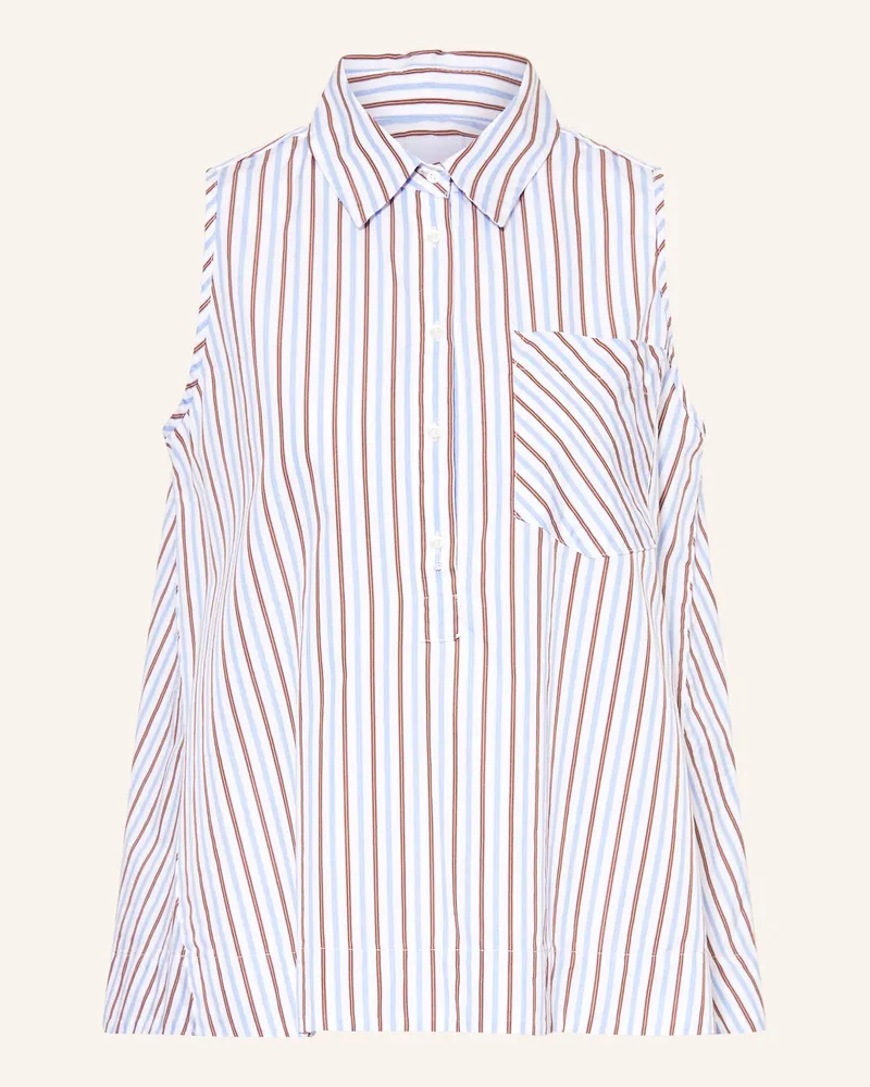 tonno e panna Blusentop blau Weiss