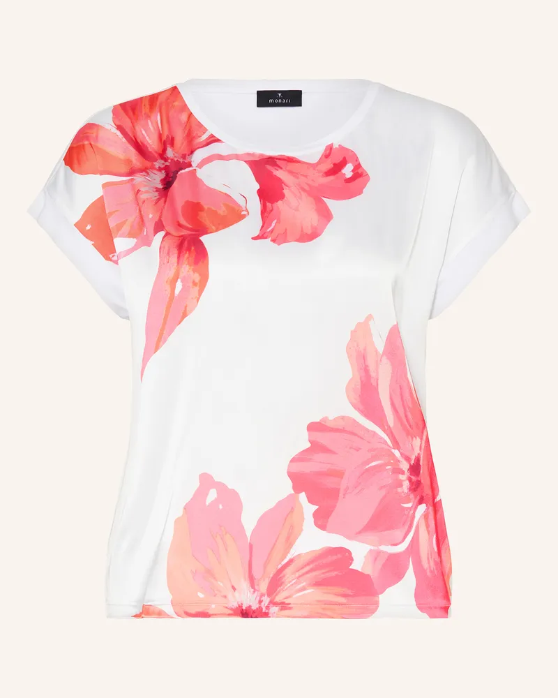 monari Blusenshirt im Materialmix Weiss