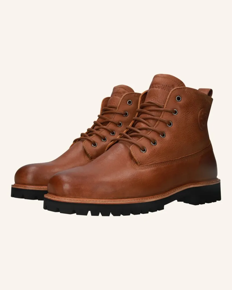 Blackstone Schnürboots Cognac