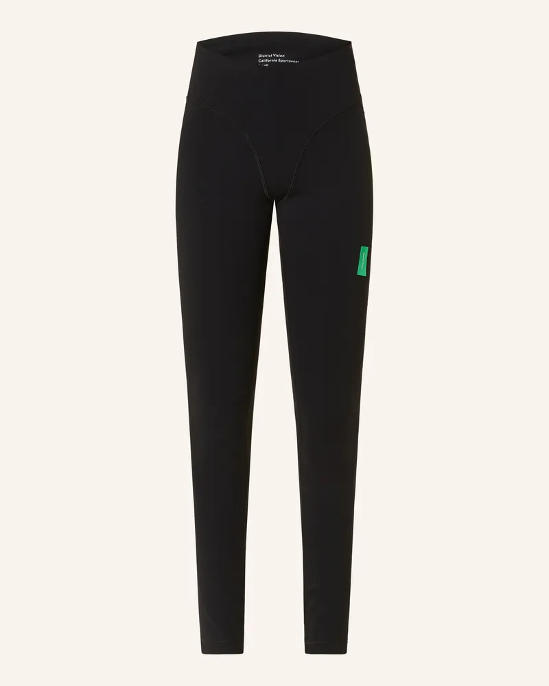 District Vision Tights Interlock schwarz Schwarz