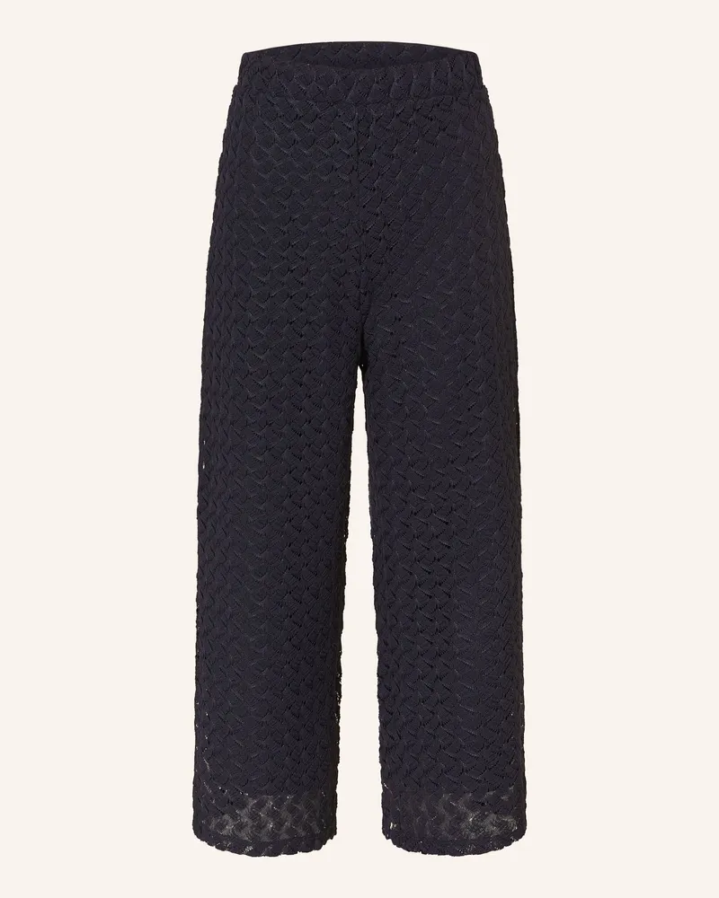 S.Oliver 7/8-Hose aus Lochspitze Blau