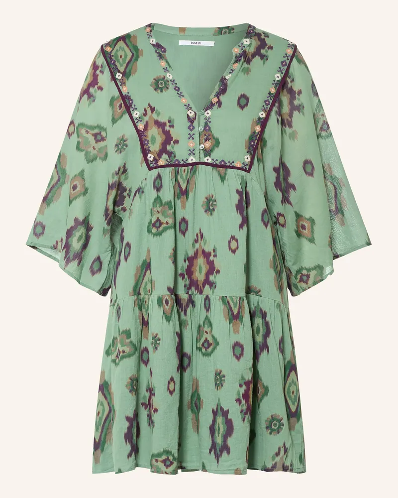 ba&sh Kleid Olalie Mit 3/4-Arm gruen Grün