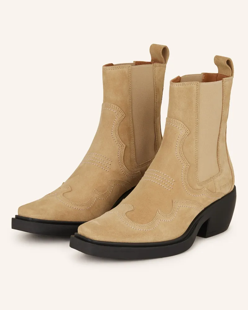 Copenhagen Chelsea-Boots cph232 beige Hellbraun