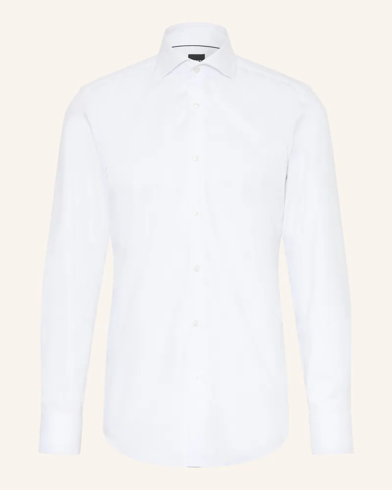 HUGO BOSS Oxfordhemd Hank Slim Fit weiss Weiss