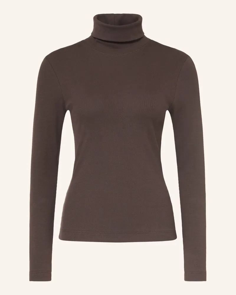 ZAíDA Rollkragenshirt braun Dunkelbraun