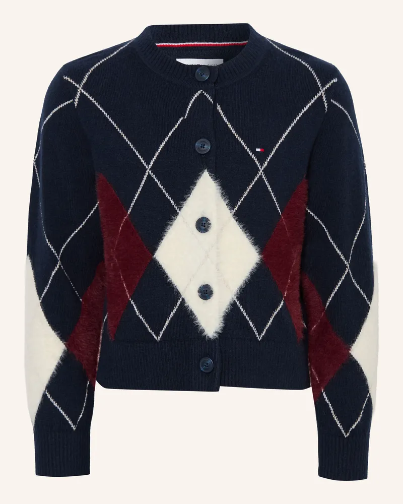 Tommy Hilfiger Strickjacke blau Dunkelblau