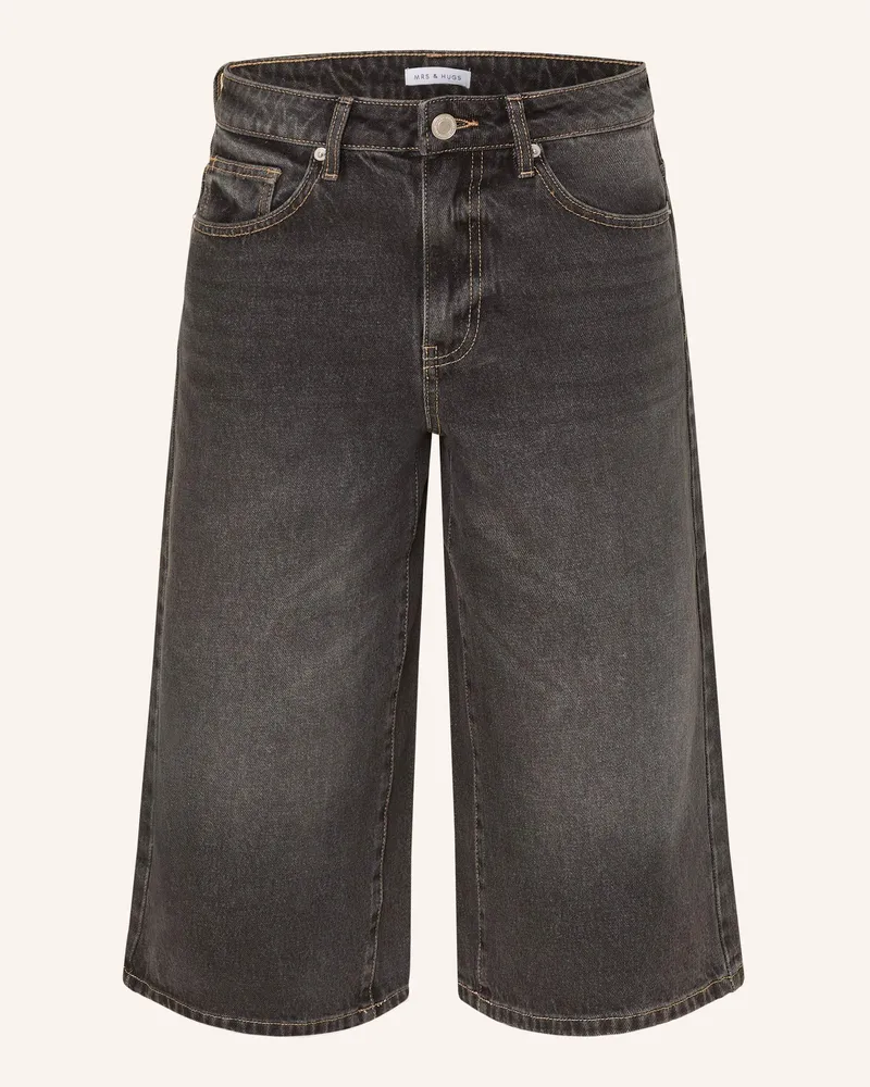 Mrs & HUGS 3/4-Jeans schwarz Schwarz