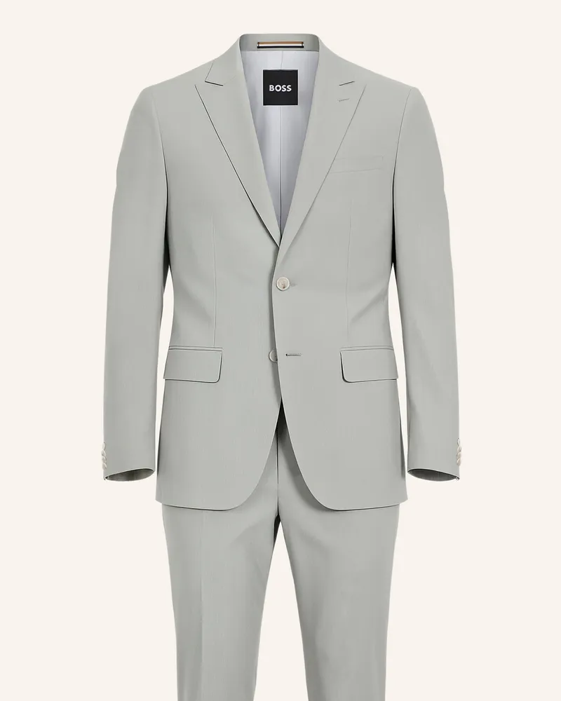HUGO BOSS Business Anzug H-HUGE-2PCS-PEAK-242 Slim Fit Silber