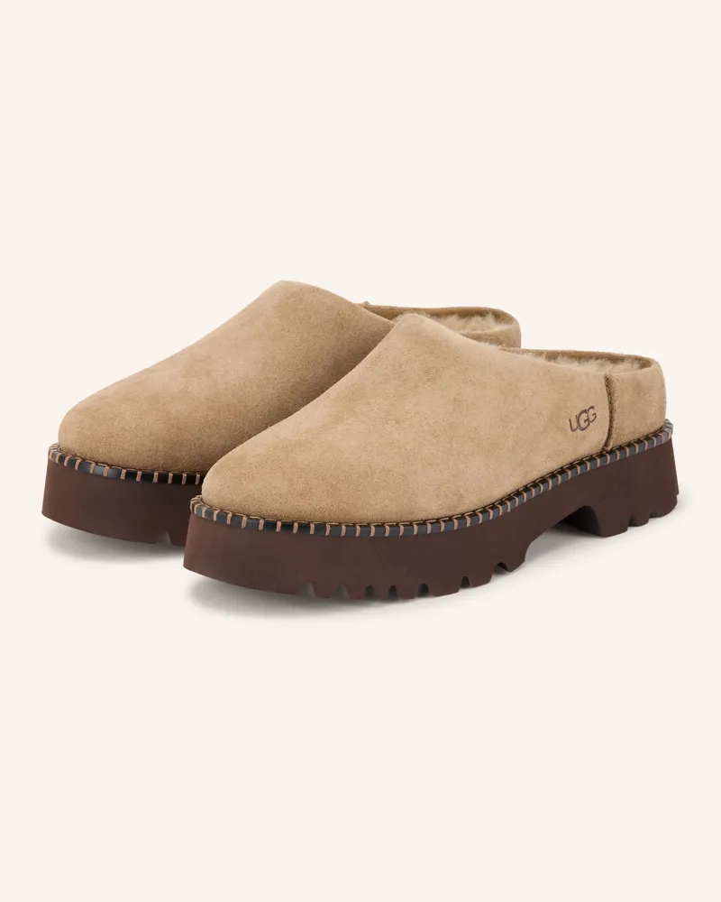 UGG Plateau-Mules Uptowner braun Hellbraun
