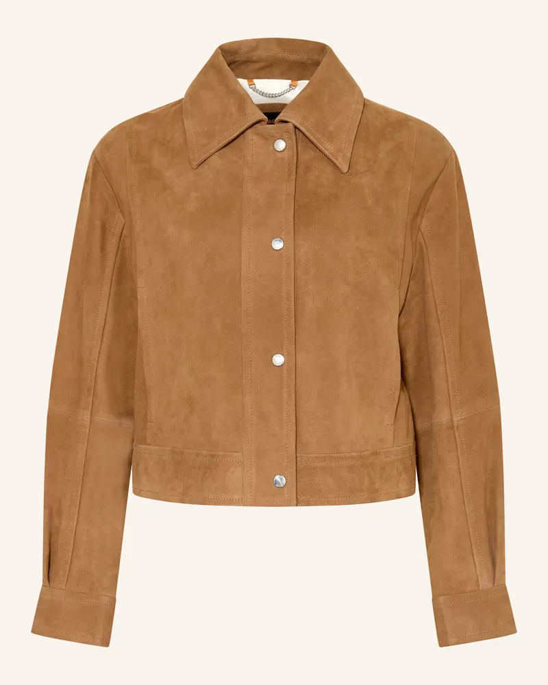 HUGO BOSS Lederblouson Salisa braun Cognac