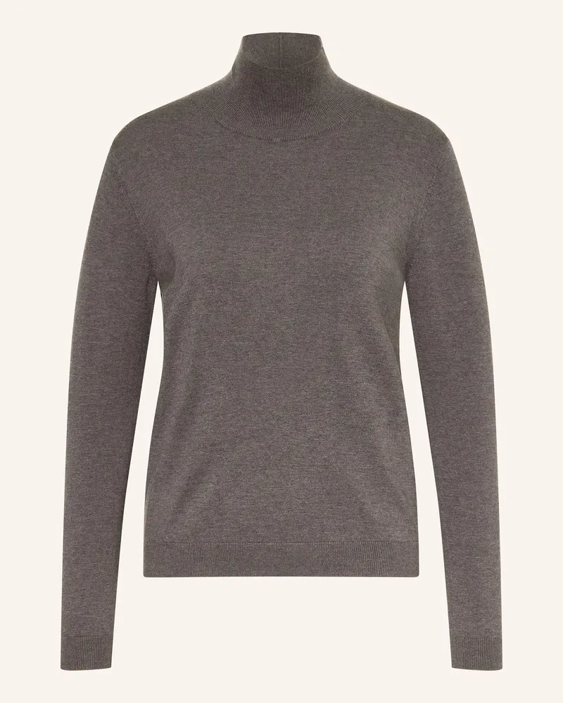 Max Mara Pullover KIKU mit Seide Dunkelgrau