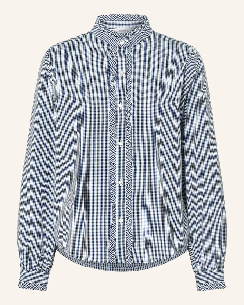 Soluzione Bluse Mit Rüschen blau Blau