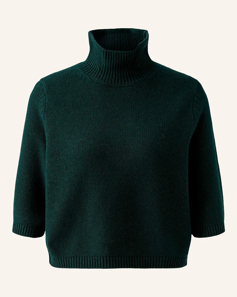 Oui  Strickshirt gruen Dunkelgrün