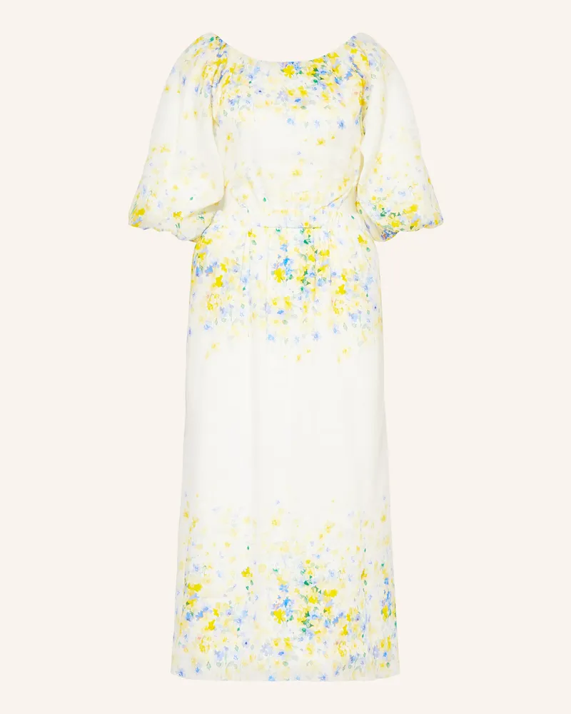 Mrs & HUGS Leinenkleid mit Cut-out Weiss