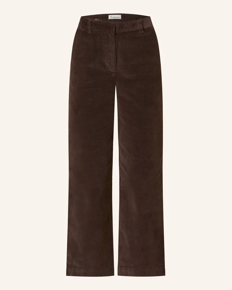 Knowledge Cotton Apparel Cordhose POSEY Dunkelbraun