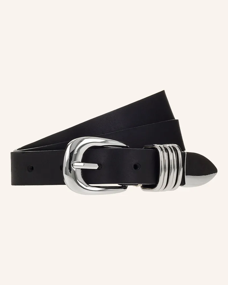b.belt Ledergürtel schwarz Schwarz