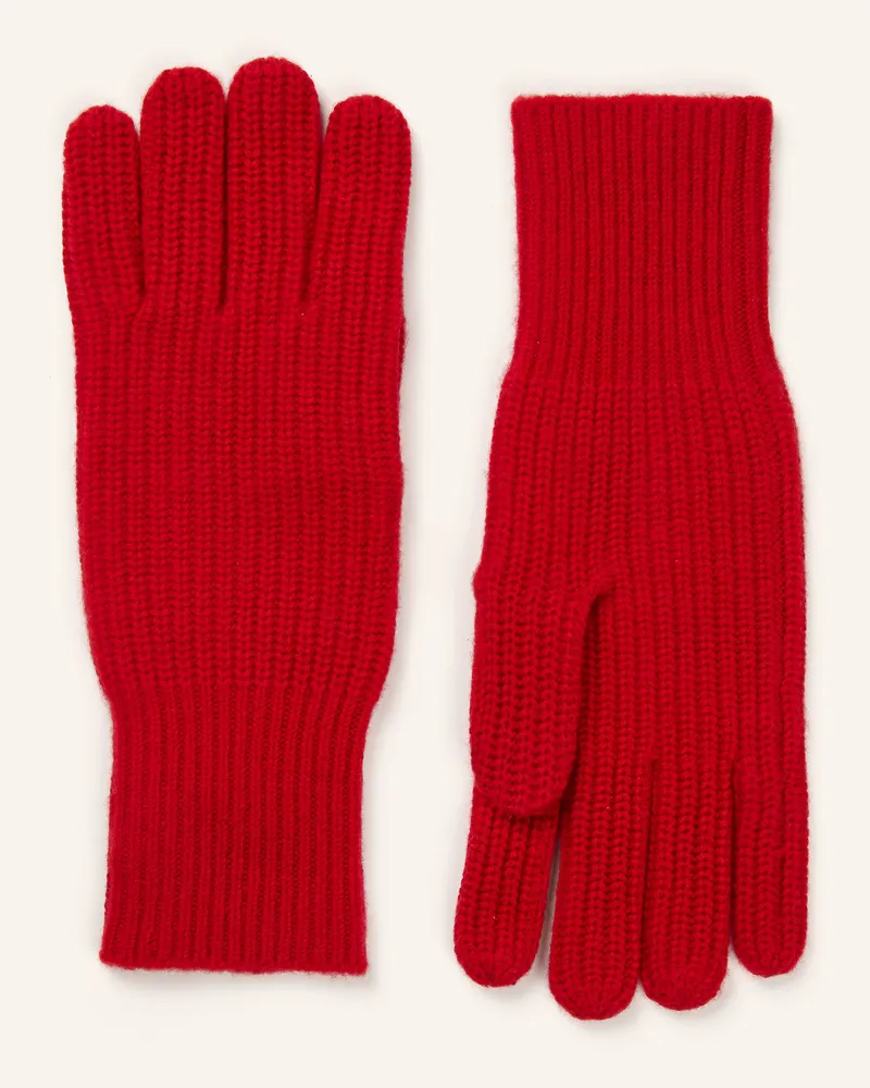 Mrs & HUGS Handschuhe Mit Cashmere rot Rot
