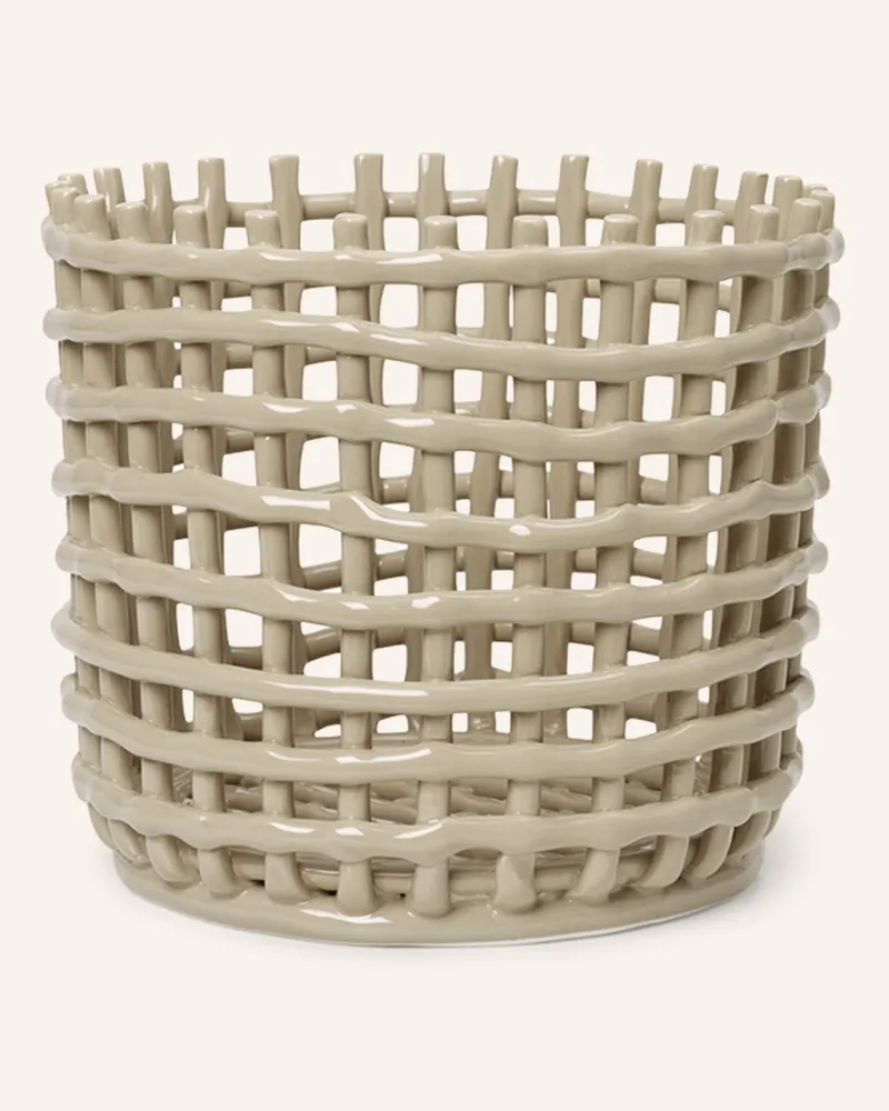 ferm LIVING Korb Ceramic beige Beige