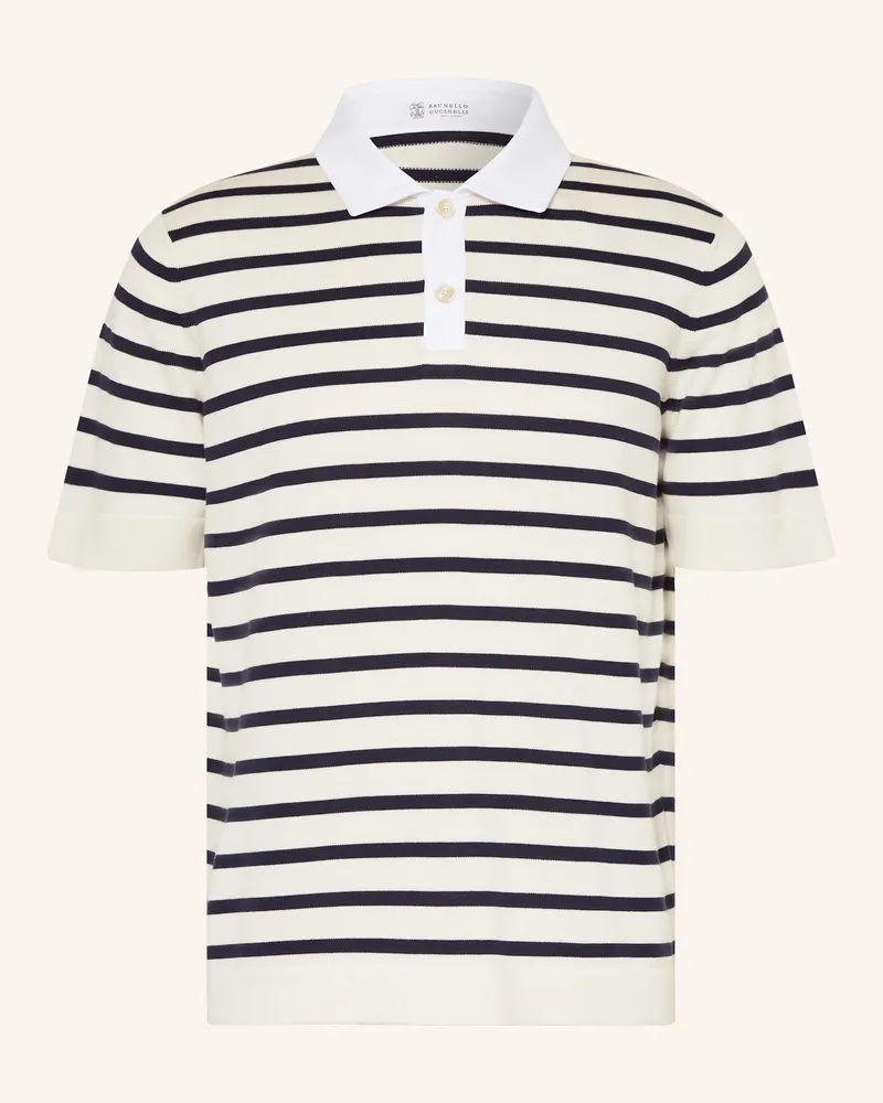 Brunello Cucinelli Jersey-Poloshirt Dunkelblau