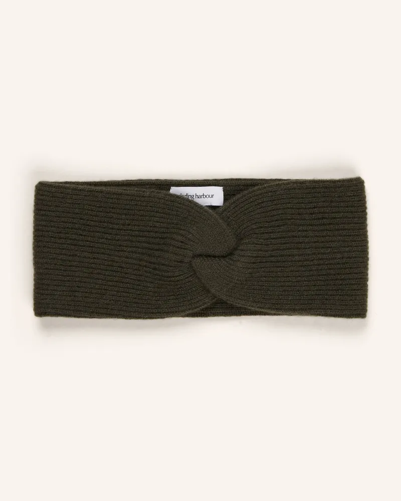 Darling Harbour Stirnband aus Cashmere Dunkeloliv