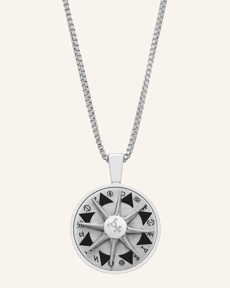 Tateossian Halskette Talismanic Amulet schwarz Schwarz