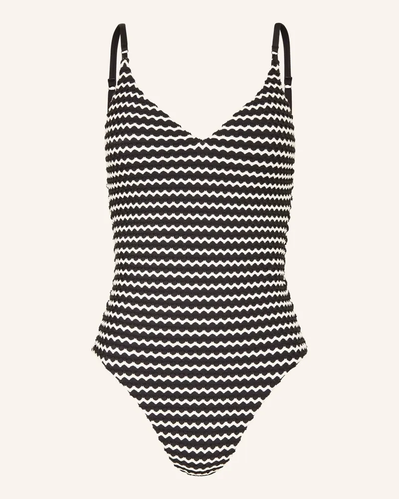 Seafolly Australia Badeanzug MESH EFFECT Schwarz