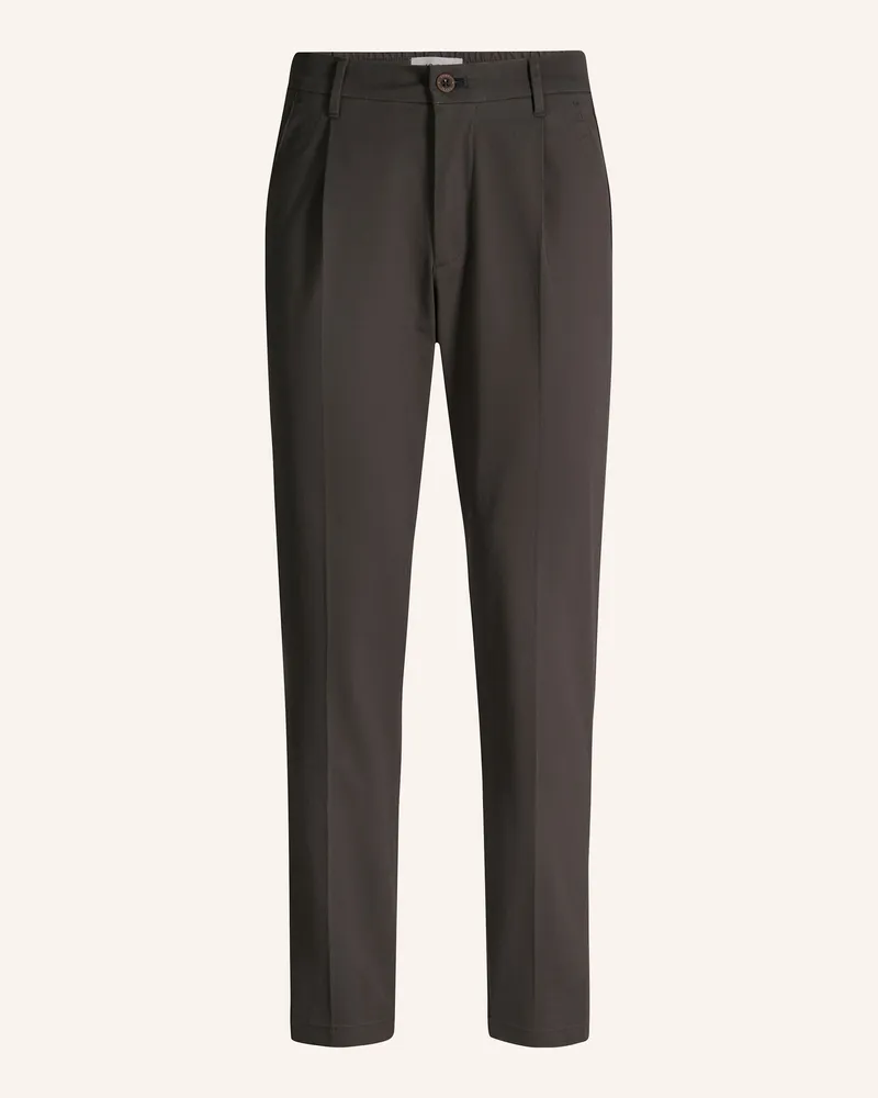 JOOP! Bundfaltenhose De Loose Fit gruen Dunkelgrün
