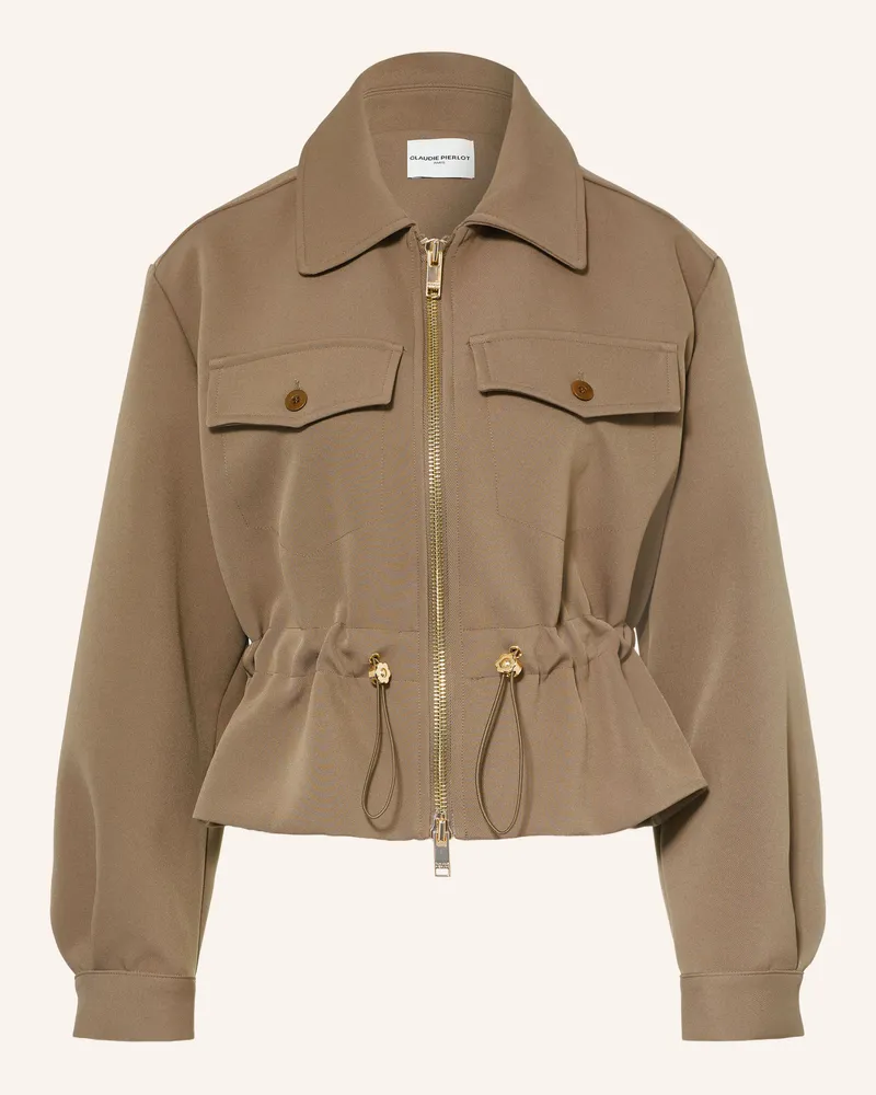 Claudie Pierlot Kastenjacke gruen Oliv